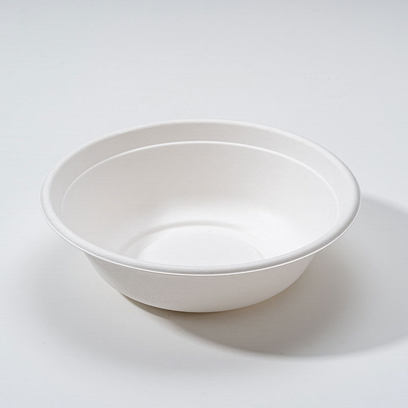 Sıcak Erişte Çorbaları için Bagasse Fiber Düz Kase